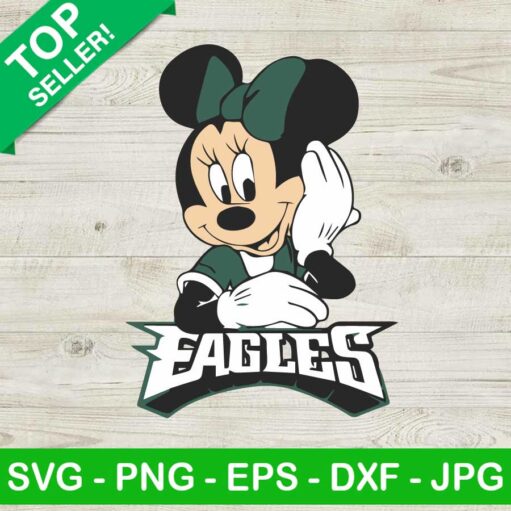 Minnie Mouse Philadelphia Eagles Svg