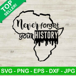 Never Forget Your History SVG