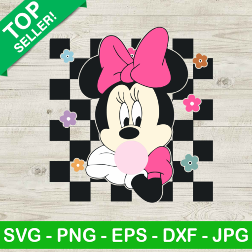 Minnie Mouse Checkered SVG