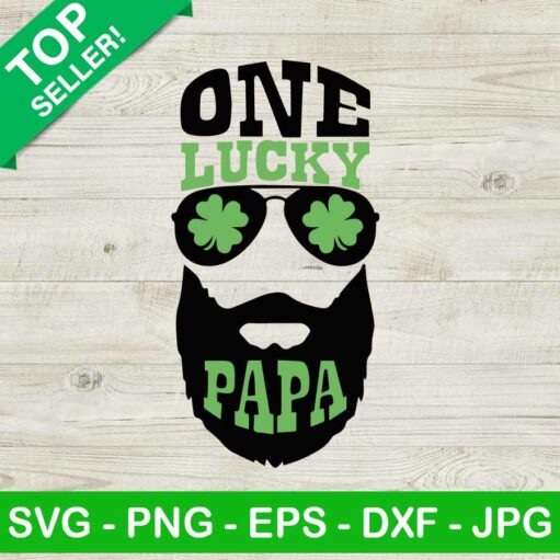 One Lucky Papa SVG