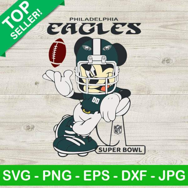 Mickey Mouse Philadelphia Eagles SVG