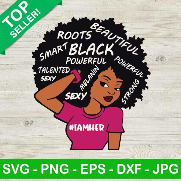 African American Woman SVG