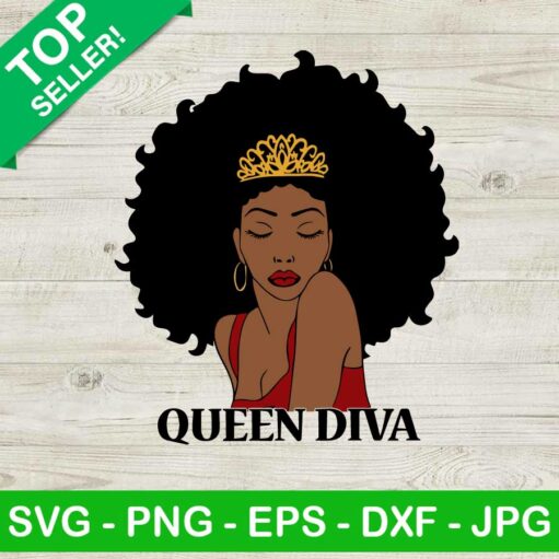 Afro Queen Diva Svg