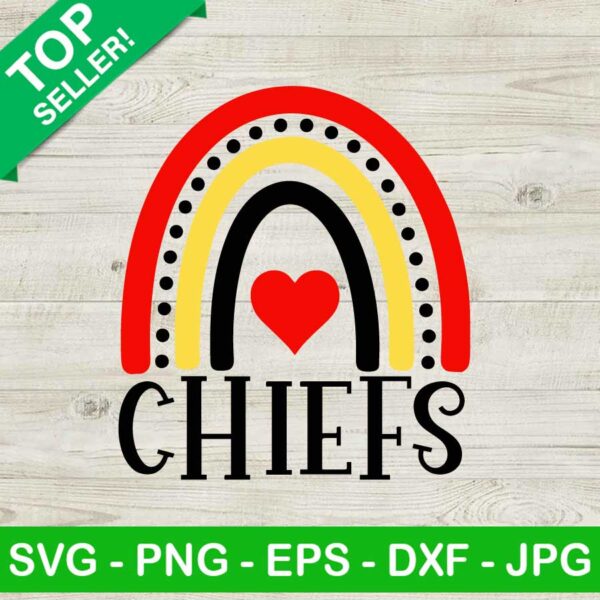 Kansas City Chiefs Rainbow SVG