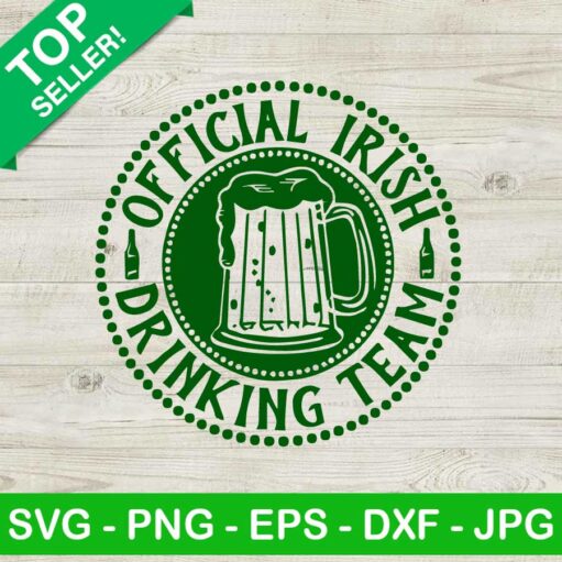 Official Irish Drinking Team Svg