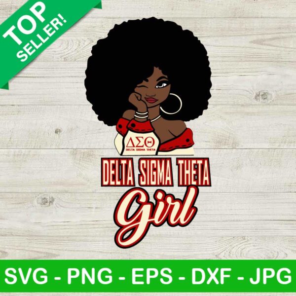 Delta Sigma Theta Girl SVG