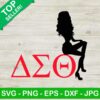 Delta Sigma Theta Girl SVG