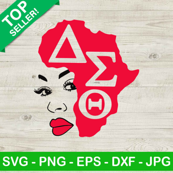 Delta Sigma Theta SVG, Afro Woman SVG, Delta Sorority SVG