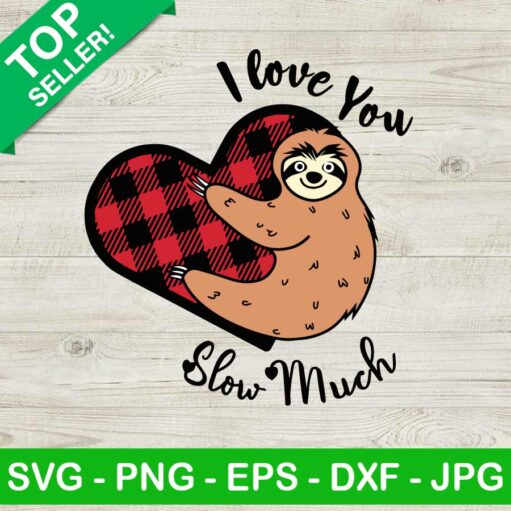 Valentine Sloth Svg