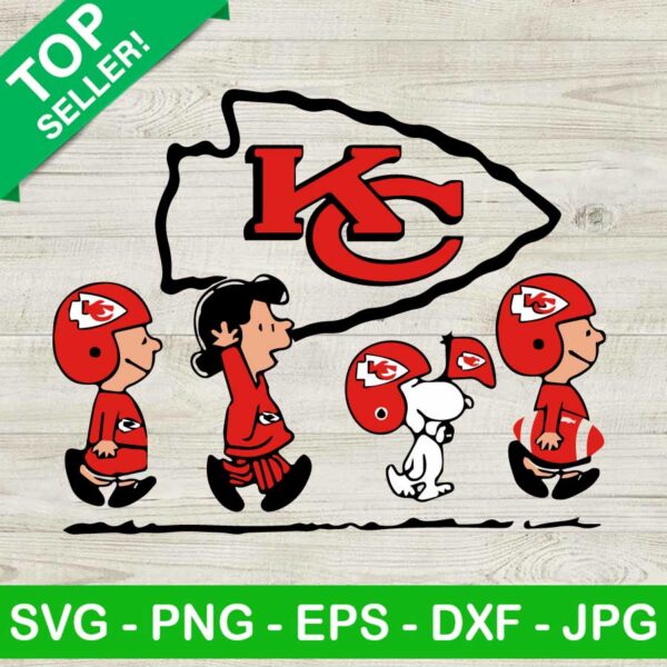 Snoopy The Peanuts Kansas City Chiefs SVG