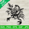 Scorpion Floral SVG