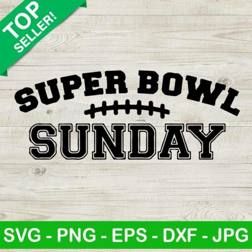 Super Bowl Sunday Svg