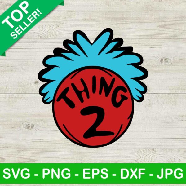 Dr seuss thing two SVG