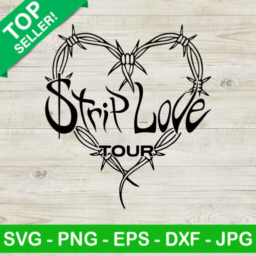 Strip Love Tour Svg