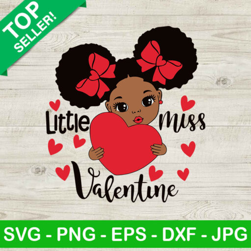 Little Miss Valentine Svg