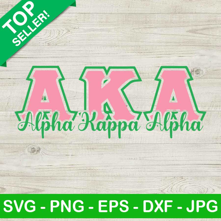 Alpha Kappa Alpha SVG, Greek letters SVG, AKA SVG