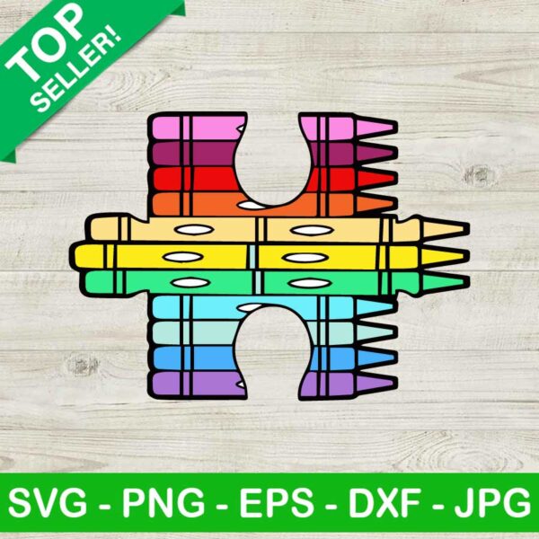 Autism Puzzle Piece SVG