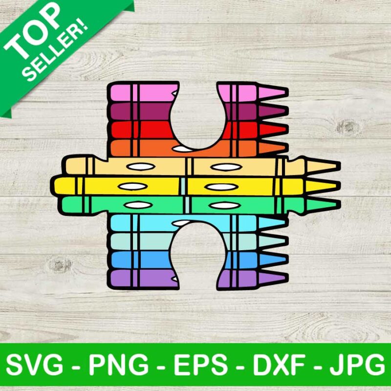 Autism Puzzle Piece SVG