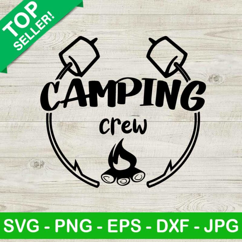 Camping crew SVG, Camping quote SVG, Happy camper SVG