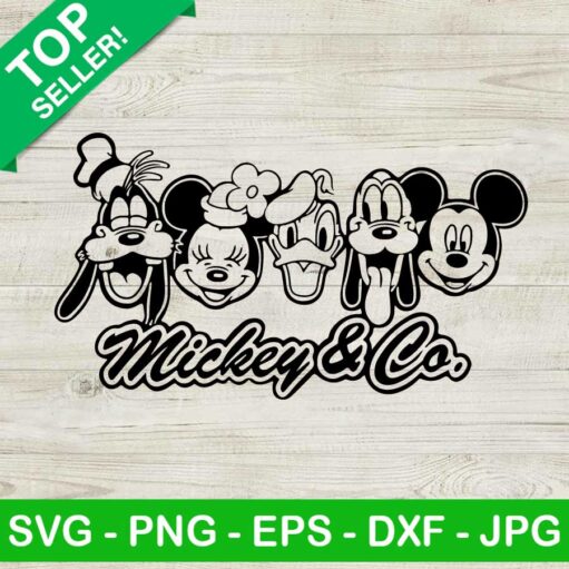 Mickey & Co SVG, Mickey And Friends SVG, Disney Firends SVG,
