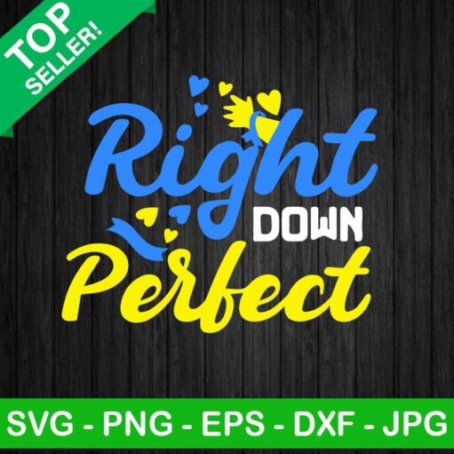 Right Down Perfect Svg