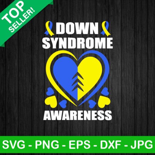 Down Syndrome Awareness Heart Svg