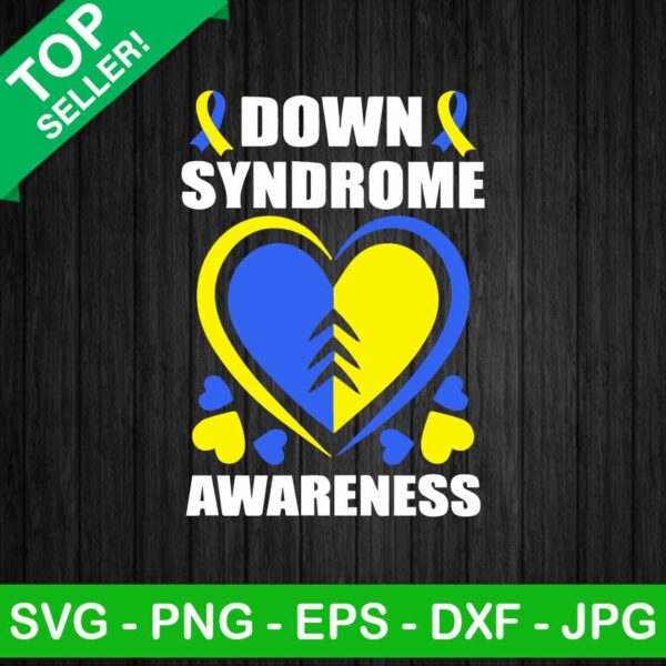 Down Syndrome Awareness Heart SVG