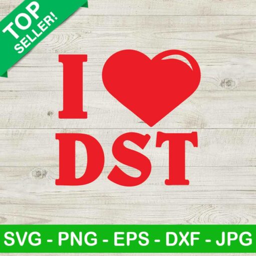 I Love Dst Svg