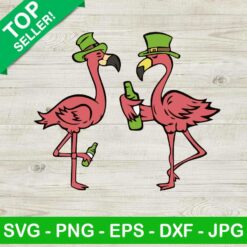 St Patricks Day Flamingo SVG