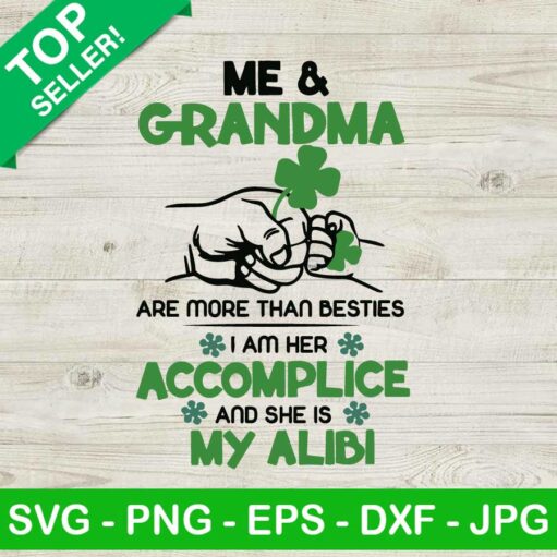 Me and grandma are more than besties SVG, Family SVG, Accomplice and alibi SVG