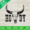 Howdy Skull Bull Svg