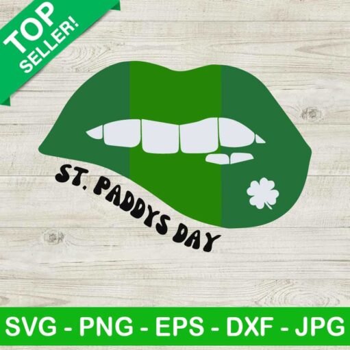 St Patricks Day Lips SVG
