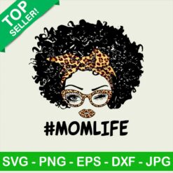 Afro Messy Bun Momlife PNG