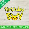 Pikachu Birthday Boy Svg