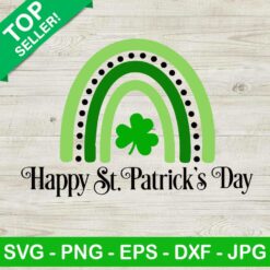 Happy St Patricks Day Rainbow SVG