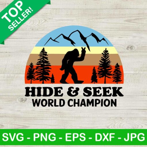 Hide And Seek World Champion Svg
