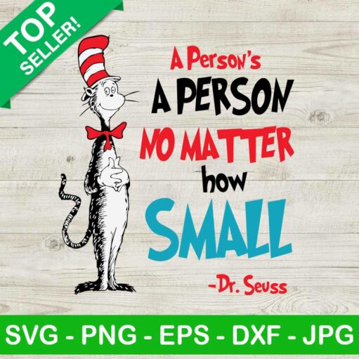 Dr Seuss A Person No Matter How Small Svg