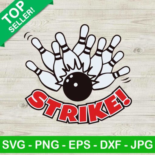 Bowling strike SVG