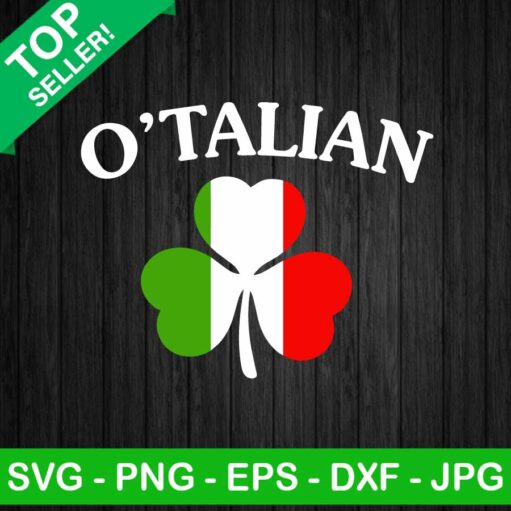 Italian Four Leaf Clover SVG