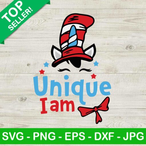 Dr Seuss Unique I Am Svg