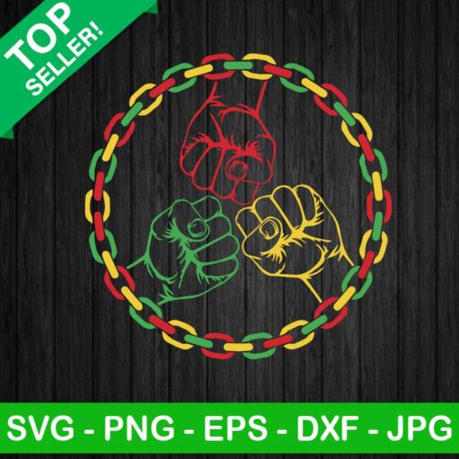 Juneteenth Hand Chain Svg