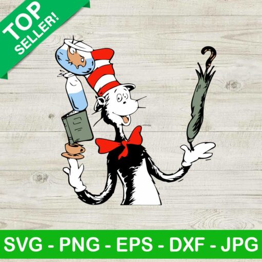 Dr Seuss Cat In The Hat Svg