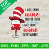 Dr Seuss Cat In The Hat Wine SVG