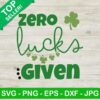 Zero Lucks Given Svg