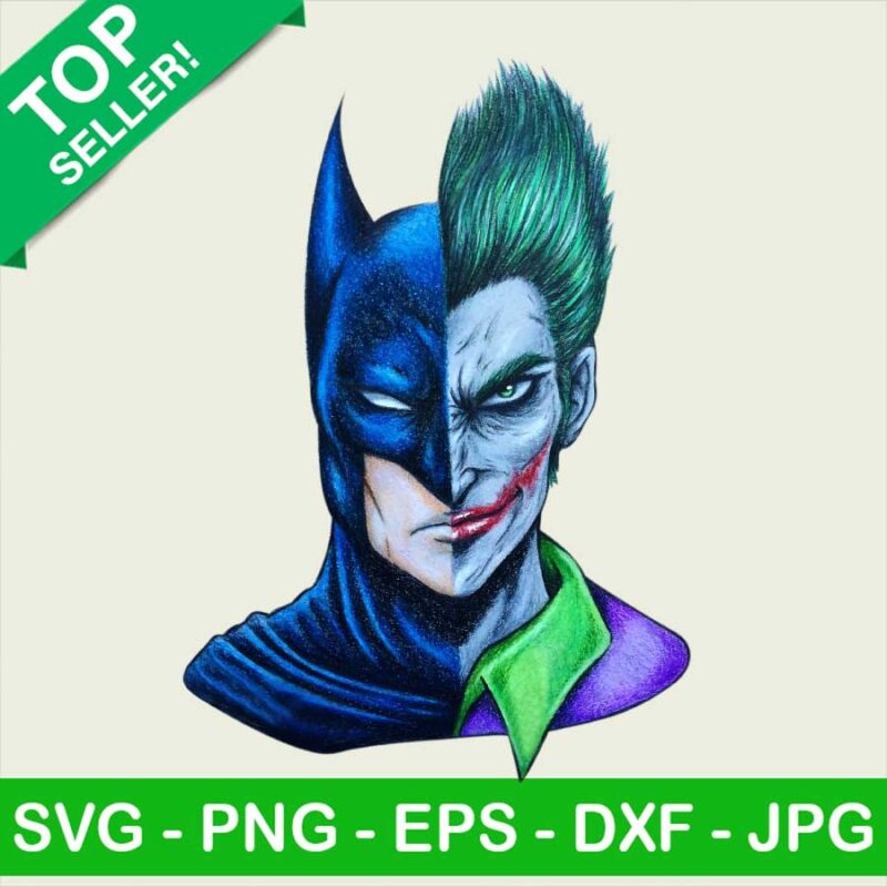 Joker And Batman Face Png Marvel Batman Sublimation Transfer Png Jocker Character Heat