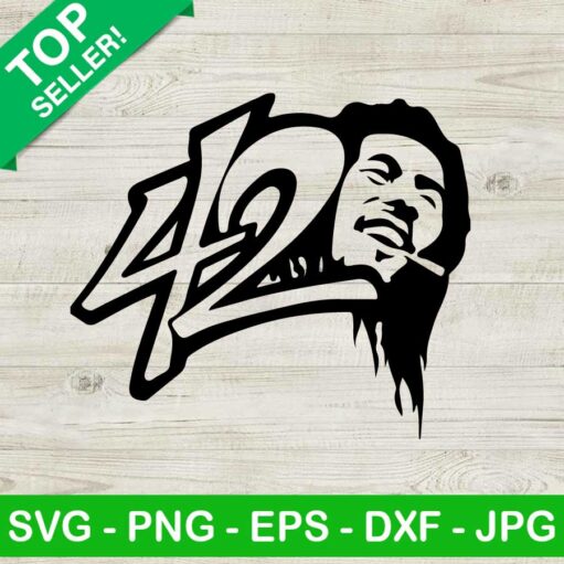 Bob Marley 420 Svg