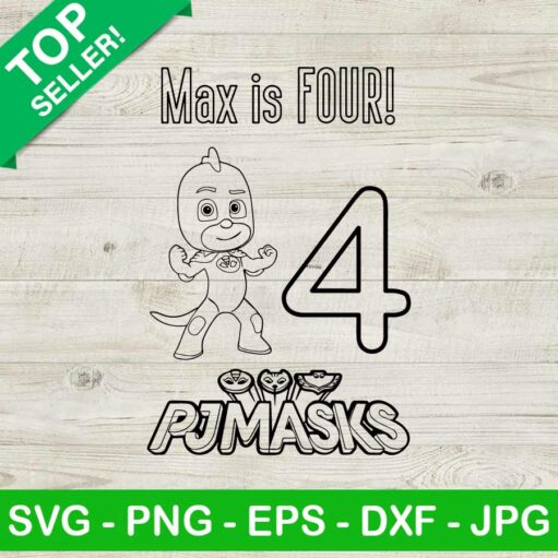 Max is four pjmasks SVG