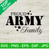 Proud army family SVG