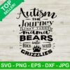 Autism the journey mama bear into SVG