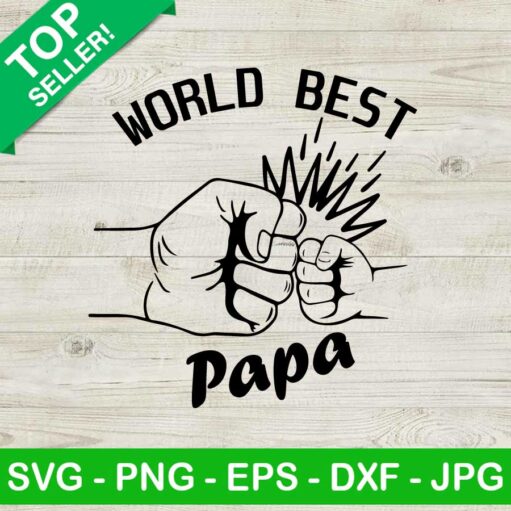 World best papa SVG